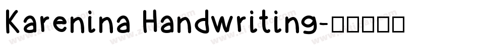 Karenina Handwriting字体转换